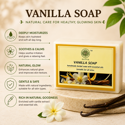 Handmade Vanilla Soap for Fresh and Soft Skin