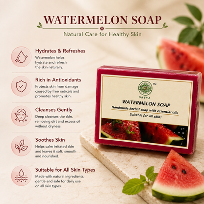 Handmade Watermelon Soap for Fresh and Soft Skin