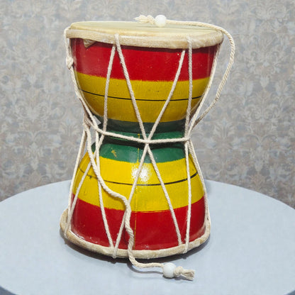 Handcrafted Wooden Damru – Traditional Lord Shiva Musical Instrument & Decor