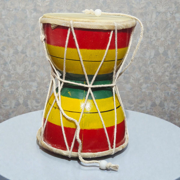 Handcrafted Wooden Damru – Traditional Lord Shiva Musical Instrument & Decor