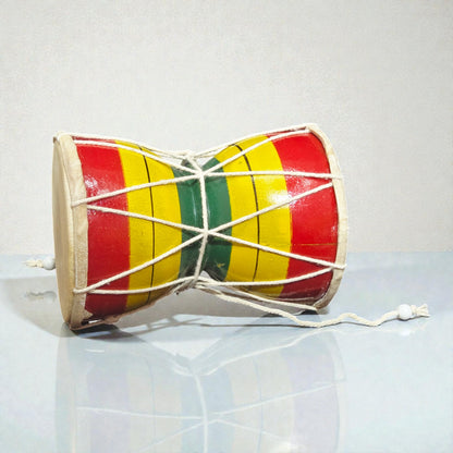 Handcrafted Wooden Damru – Traditional Lord Shiva Musical Instrument & Decor