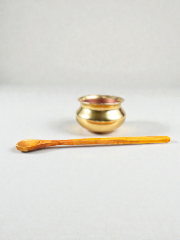 Wooden Hawan Spoon – Traditional Long Handle Pooja & Havan Samagri Spoon