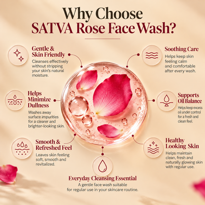 Why Choose SATVA Khadi Rose Face Wash