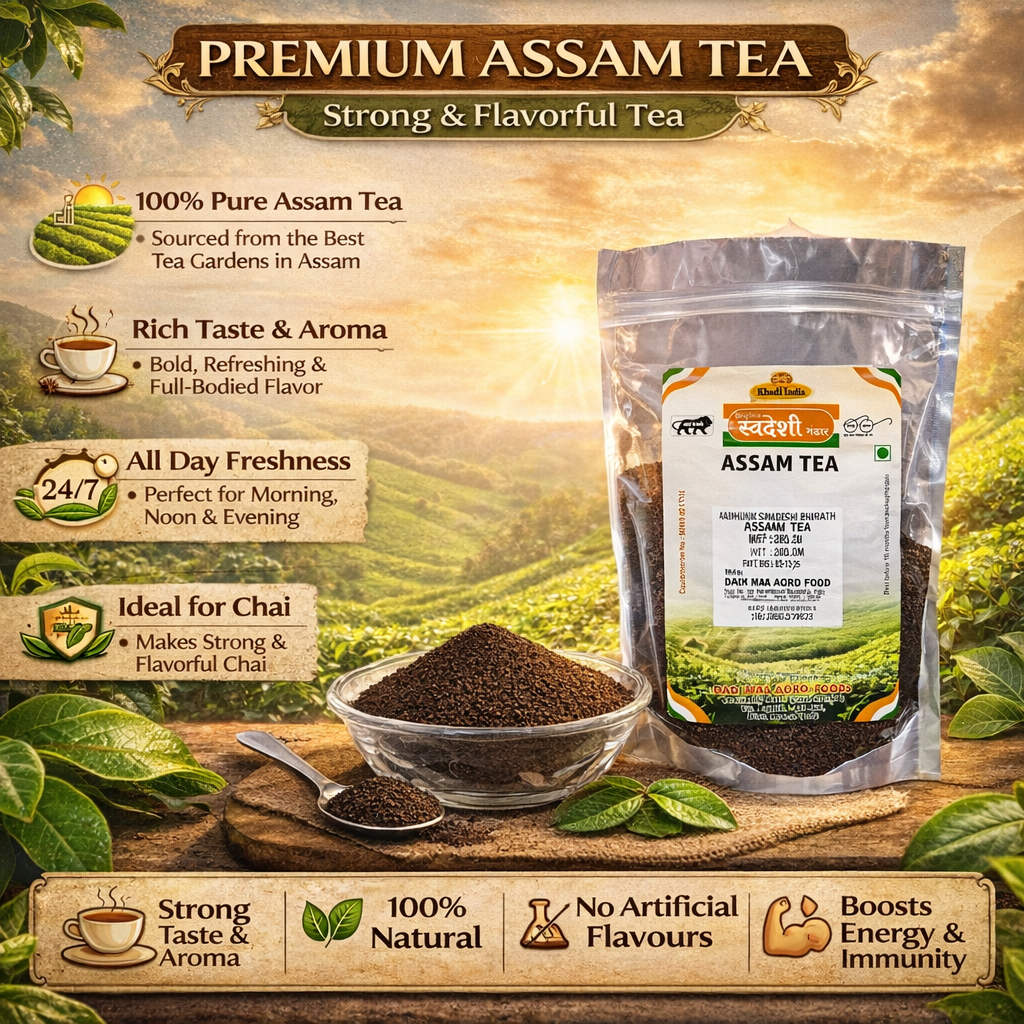 Premium Assam Tea 500g – Strong & Aromatic Black Tea | Adhunik Swadeshi Bhandar