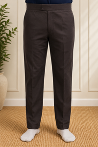 Men’s Black Cotton Pant Style Pajama – Front Belt & Back Elastic Ethnic Wear