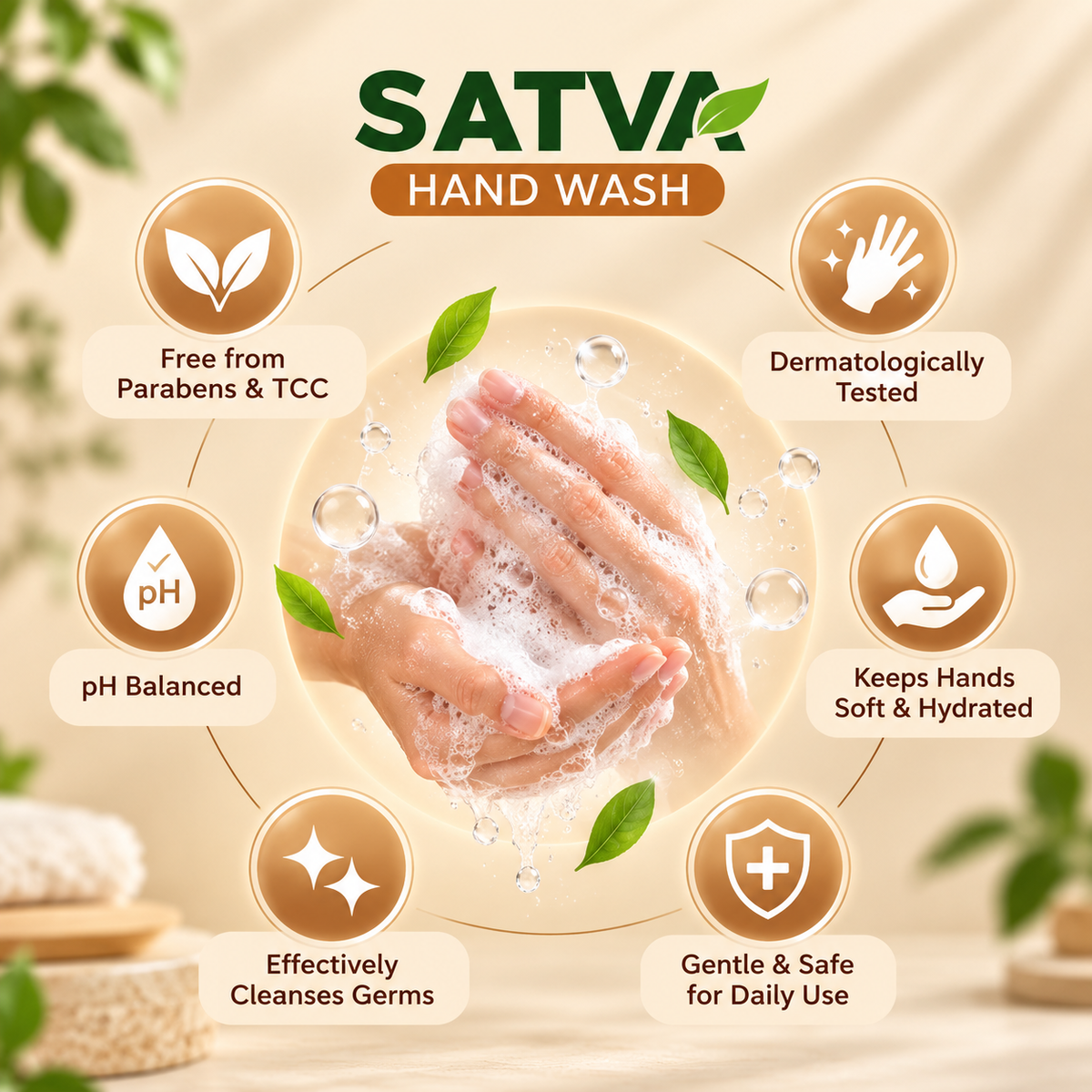 SATVA Hand Wash Benefits for Cleansing Hydration and Gentle Skin Care