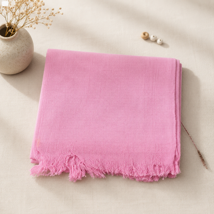 Premium pink khadi cotton khesh handwoven soft blanket main product image