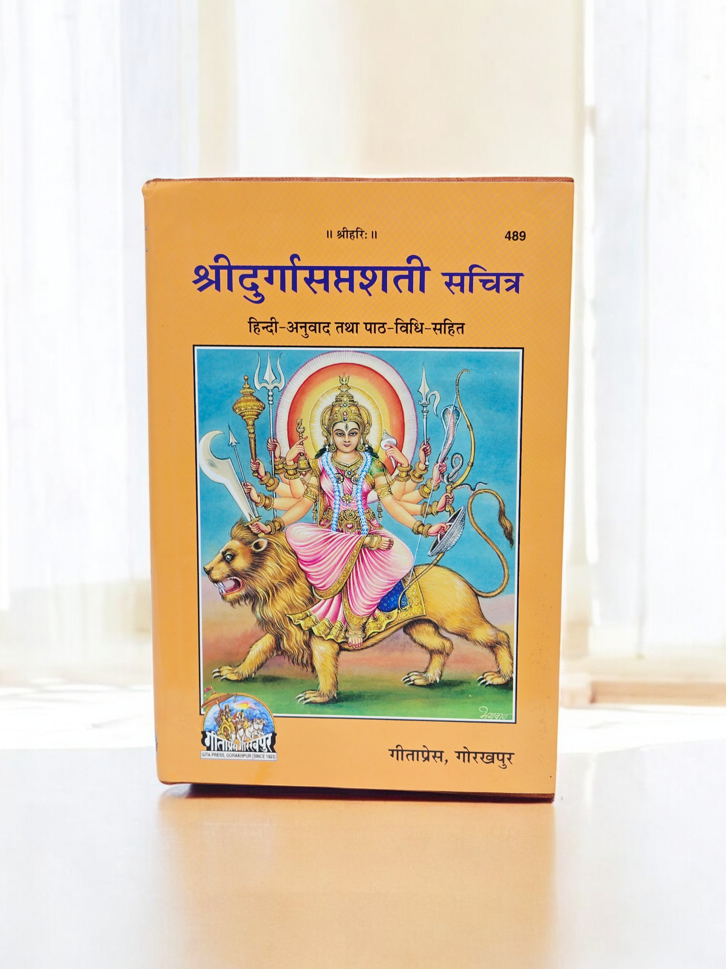 Gita Press Shree Durga Saptashati Sachitra (Code 489) – Hindi Translation with Path-Vidhi
