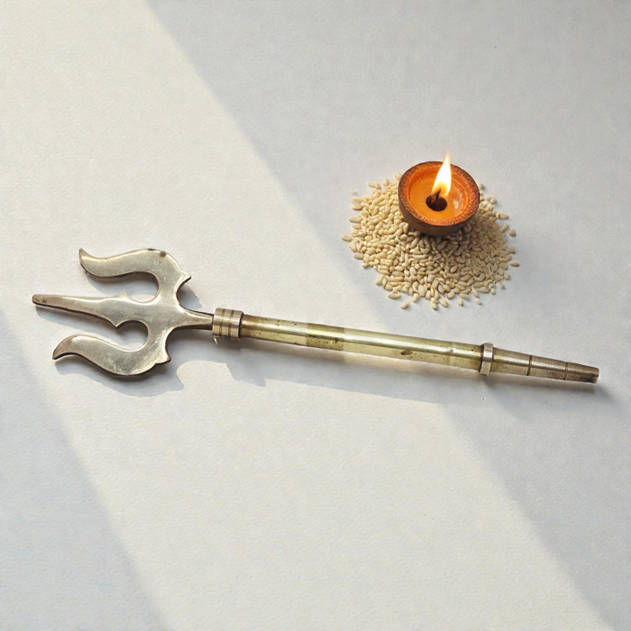 Exotic India Art Lord Shiva Trishul 11.7in