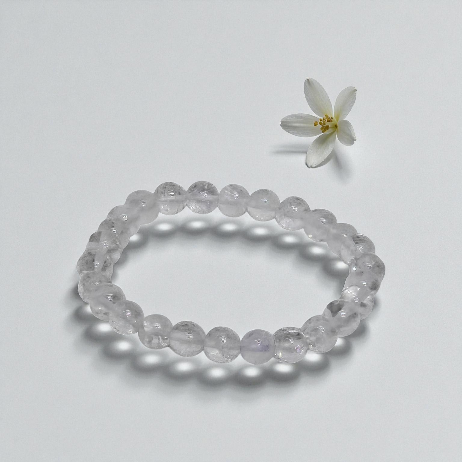 Stiff Clear Crystal Bracelet for Minimal Style & Everyday Wear