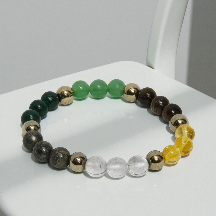 Dhan Yog Bracelet with Multi-Stone Combination for Prosperity & Balanced Energy